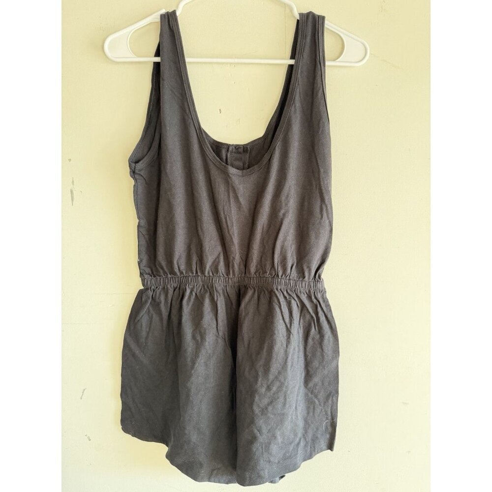 American Apparel Womens Black Romper Small Lightweight Casual Summer Shorts - Picture 3 of 3